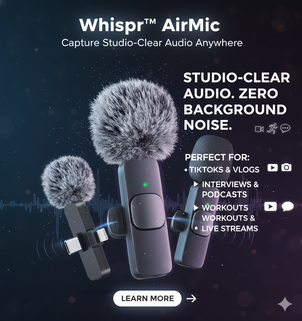 Whispr AirMic: Wireless Microphone