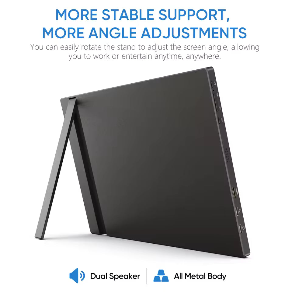 ARZOPA 16.1 inch 100% sRGB 144Hz Portable Monitor Gaming Laptop Display with Type C Mini HDMI For PS/Steam/Deck/Switch/PC/Mac